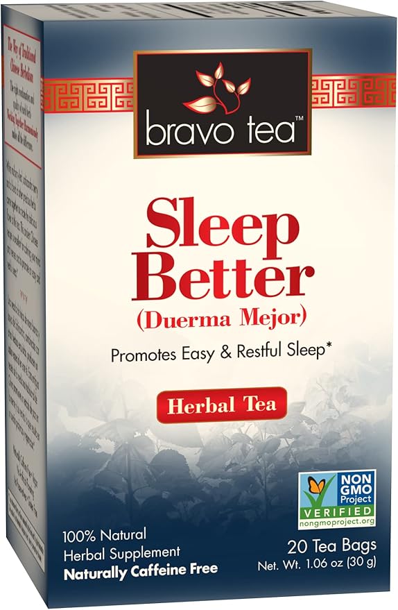 Bravo Tea Sleep & Renew Herbal Tea Caffeine Free, 20 Tea Bags by BravoTea