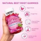 Beet Root Gummies for Women & Men, Beetroot Supplement Beet Chews - Image 6
