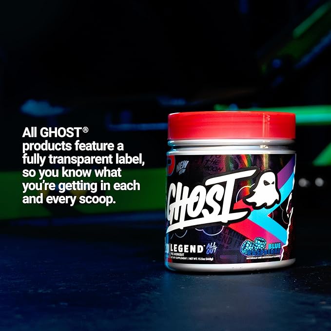 GHOST Legend All Out Pre-Workout Powder, Citrulline, Beta Alanine, NO3-T - Image 5