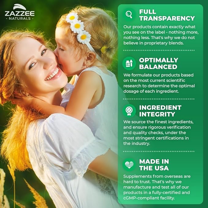 Zazzee USDA Organic Vitex, 500 mg Strength, 120 Vegan Capsules, 4 Month Supply - Image 5
