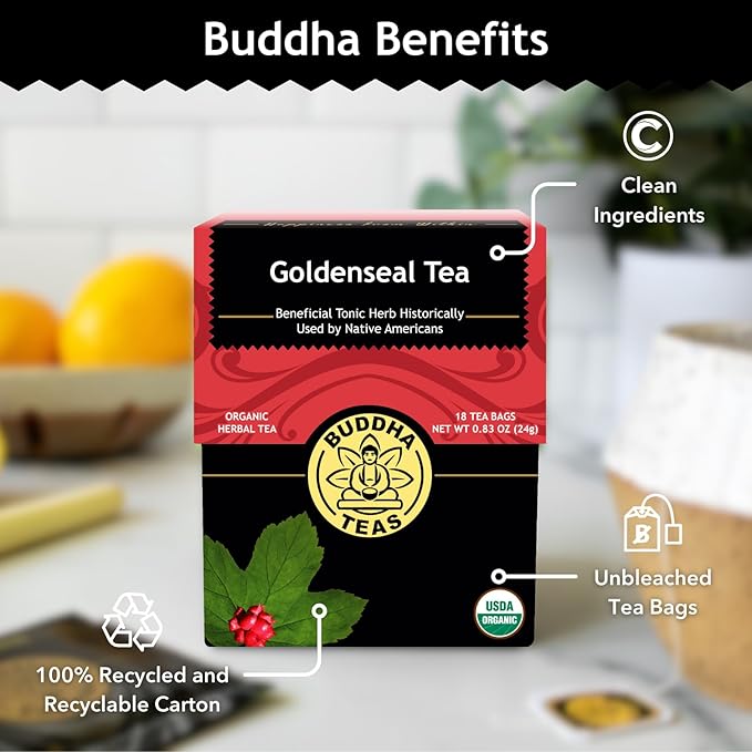 Buddha Teas Organic Goldenseal Tea - Image 5
