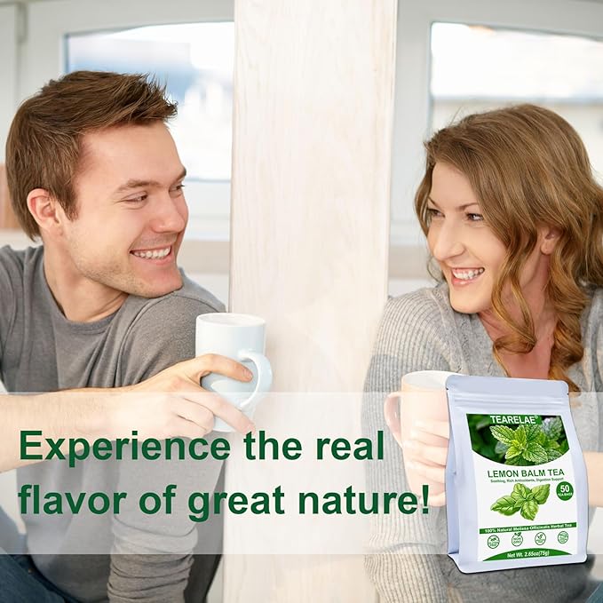 TEARELAE - Lemon Balm Tea Bag - 1.5g X 50 Count - Pure Natural Dried Lemon Balm - Image 6