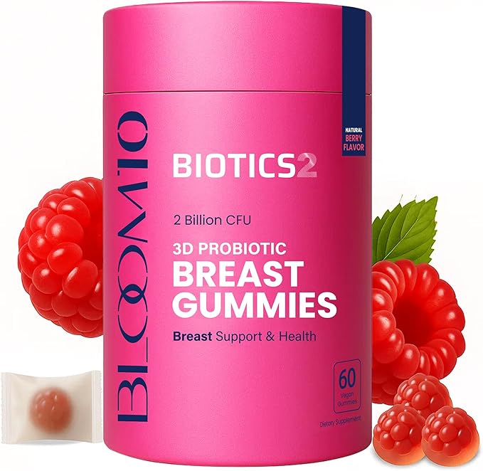 Bloom10 Breast Gummies for Women Bust Support & Health MAX Formula PLUS 2x by Biotics2