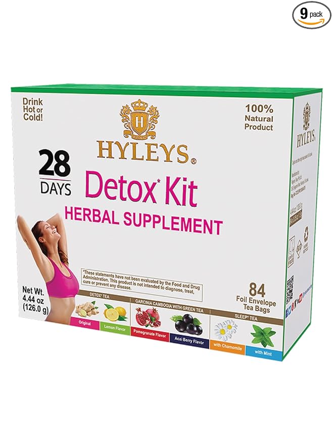 HYLEYS Detox Tea for Cleanse – 28 Day Detox Kit by HYLEYSTEA
