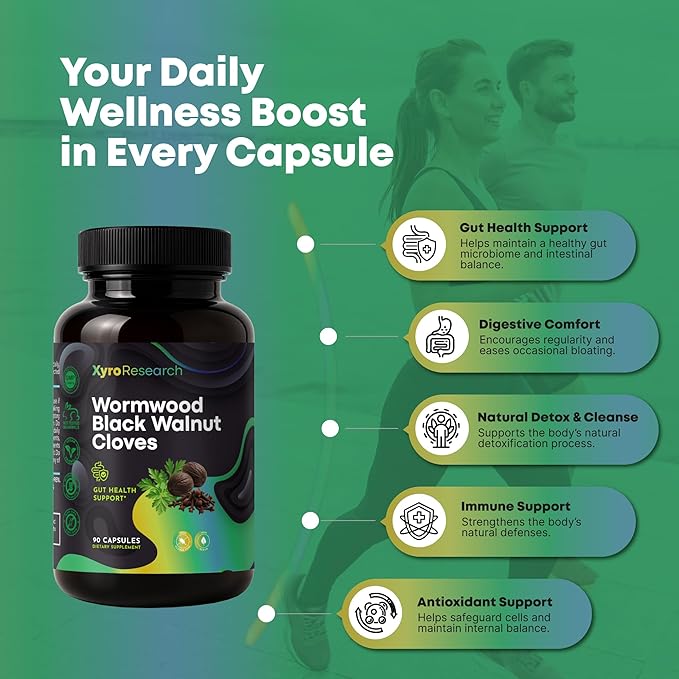 Wormwood Black Walnut Clove Capsules - Image 3