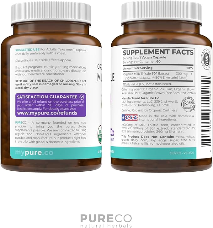 USDA Organic Milk Thistle Capsules - Image 4