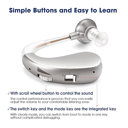 Britzgo Hearing Aids, Noise Cancelling by Digital Chip, Rechargeable Sound - Image 4