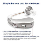 Britzgo Hearing Aids, Noise Cancelling by Digital Chip, Rechargeable Sound - Image 4