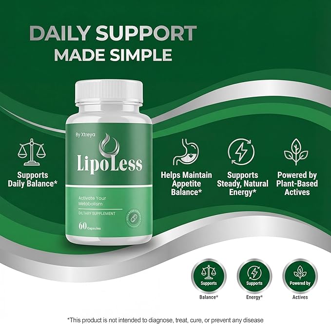 LipoLess Capsules, Official All Natural Lipo Less Supplement Pills - Image 3