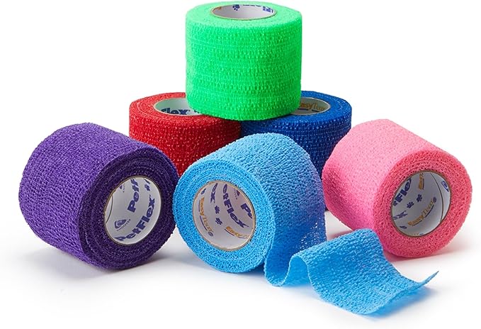 PetFlex Color Pack – Flexible Self-Adhering Elastic Bandage by OvikHealth