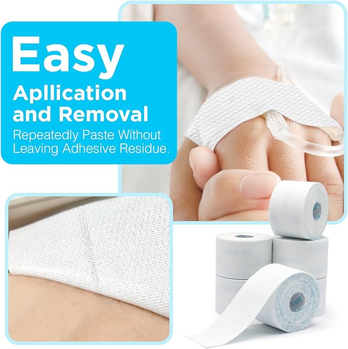 OK TAPE Hypoallergenic Surgical Tape 2 inch x 5.5yd |6 Rolls, Dry Medical Tape - Image 5