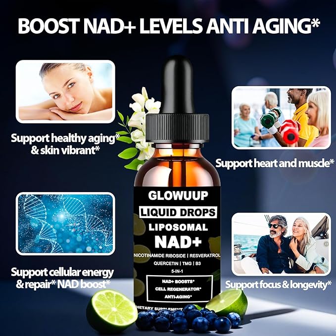 NAD Supplements for Women & Men, Liposomal NAD Nicotinamide Riboside - Image 3