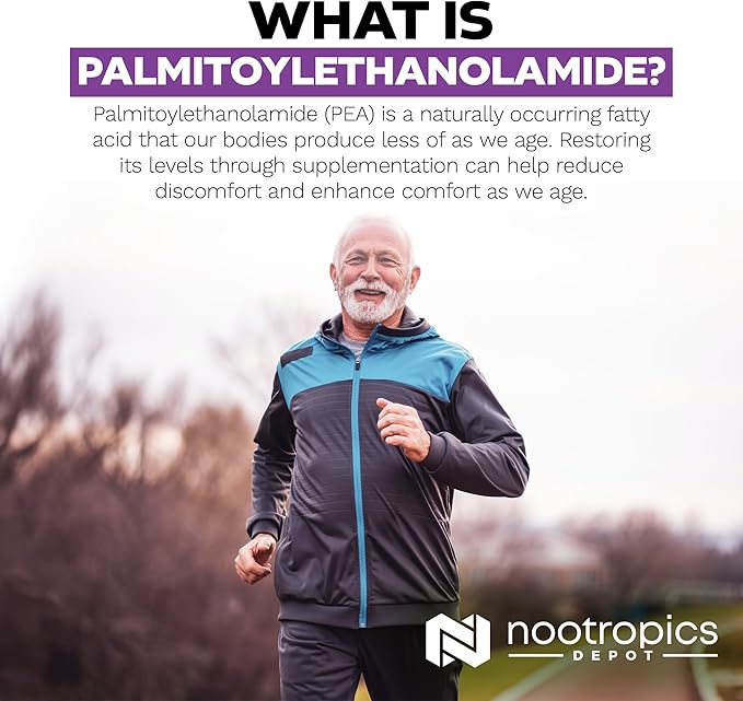 Nootropics Depot Palmitoylethanolamide Capsules | Pea | 400mg Pills | 30 Count - Image 5