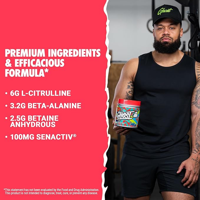 GHOST Legend Pre-Workout Powder, L-Citrulline, & Beta Alanine - Image 3