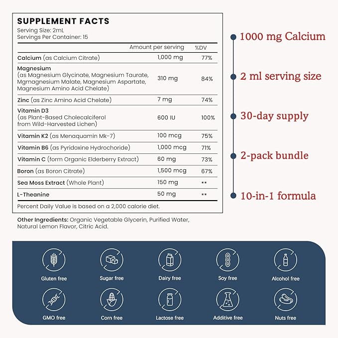 10 in 1 Magnesium Calcium Zinc Supplement - Image 3