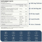 10 in 1 Calcium Magnesium Zinc Supplement, Magnesium Glycinate Complex Liquid - Image 4