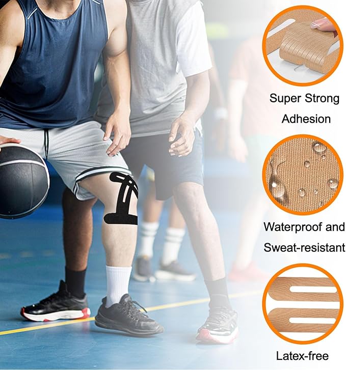 Precut Kinesiology Knee Tape Hypoallergenic Athletic - Image 4