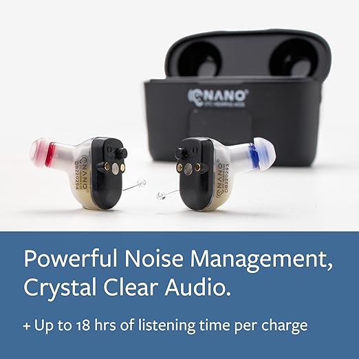 NANO HEARING AIDS First Ear Plus CIC, Portable Charging Case & Cable - Image 4