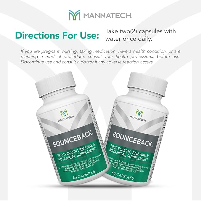 BounceBack by Mannatech with Proteolytic Enzyme Blend, Phytosterol Blend and - Image 6