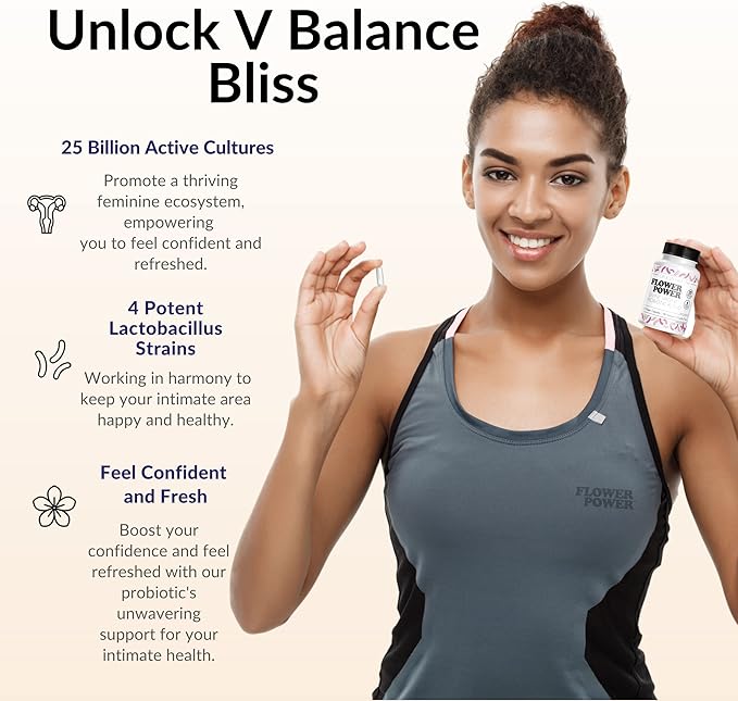Flower Power Divine Feminine Wellness Blend Capsules – Daily Herbal & Probiotic - Image 4