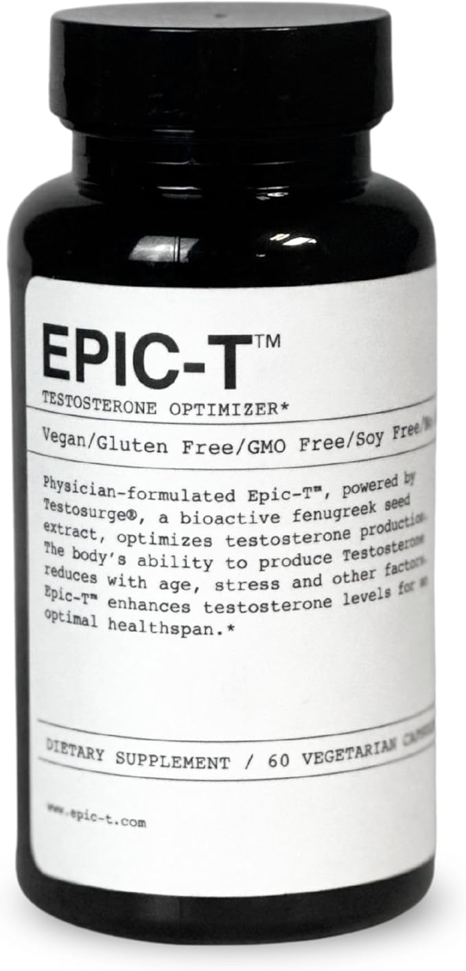 EPIC-T Support Formula – 60 Servings | Vegan, Gluten-Free, Soy-Free Supplement by Epic