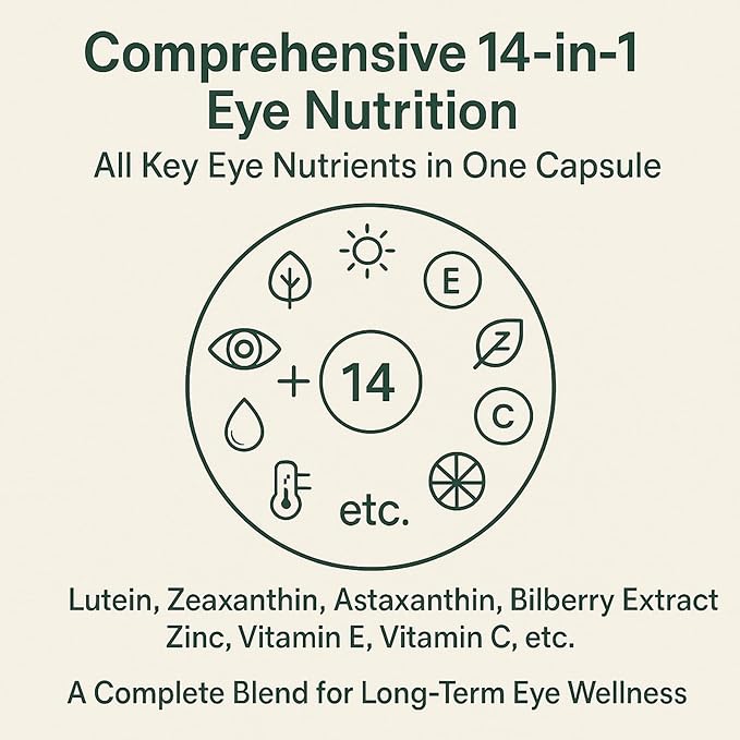 14 in 1 Advanced Eye Formula – Eye Vitamin and Mineral Supplement - Image 3