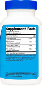 Nutricost Natural Energy Pills Complex 120 Capsules, 100mg Caffeine - Image 5