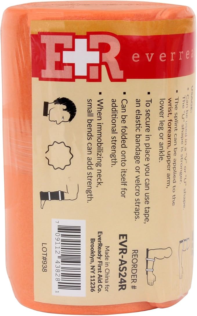 Ever Ready First Aid Universal Aluminum Splint, 24 Inch Rolled by EverReadyFirstAid