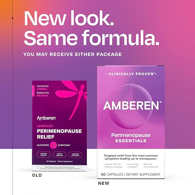 Amberen Perimenopause, Peri-Menopause Multi-Symptom Relief, Vitamin B, Vitamin - Image 2