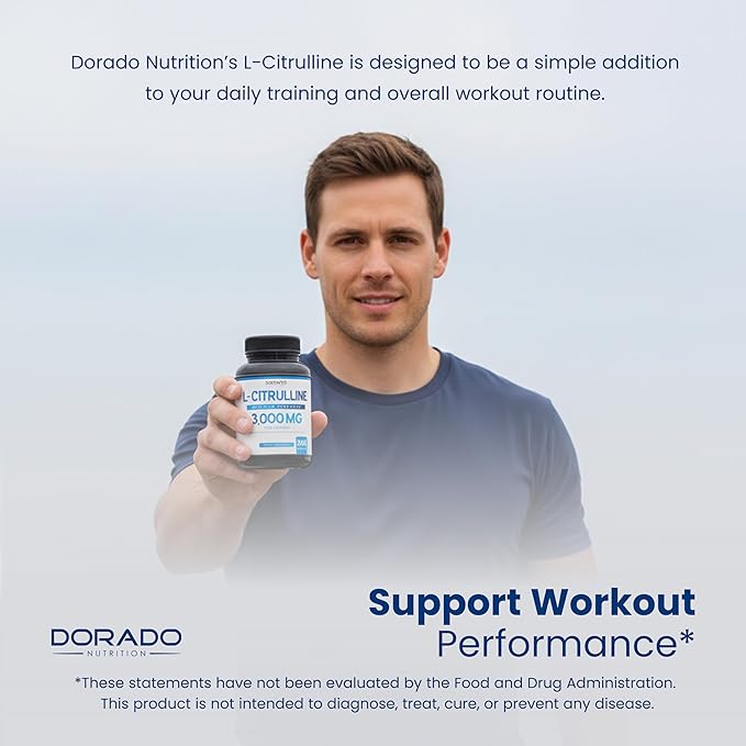 L Citrulline 3000mg Supplement Support L Arginine & Nitric Oxide Pills - Image 8