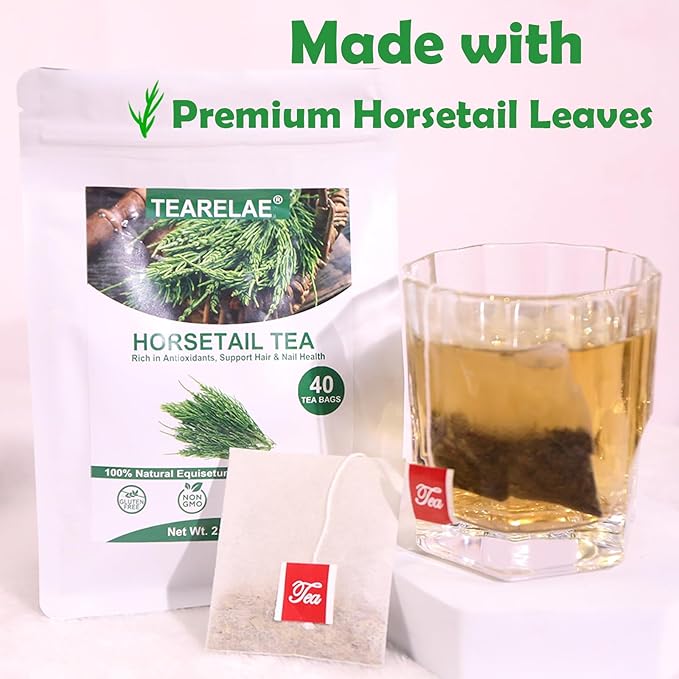 TEARELAE - Premium Horsetail Tea Bags - 1.5g x 40 Count - Natural Dried - Image 3