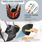 Universal Full Body Patient Lift Sling, Mesh Fabric Patient Sling Transfer and - Image 6