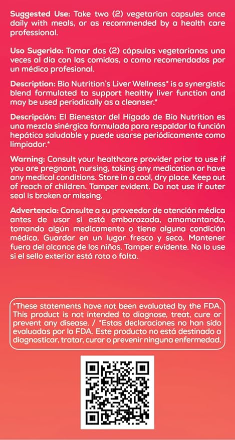 Bio Nutrition Liver Wellness Vegi-Caps - Image 4