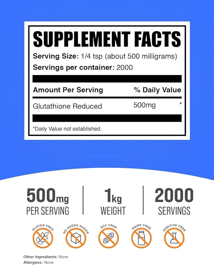 BulkSupplements.com Glutathione Reduced Powder - Image 2