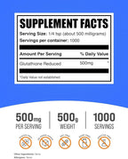 BulkSupplements.com Glutathione Reduced Powder - Image 2