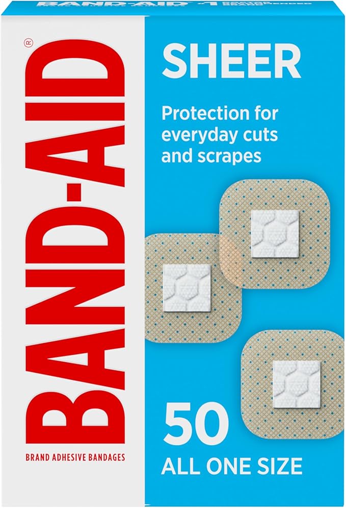 BAND-AID Brand Sheer Spots Adhesive Small Square Bandages, Individually Wrapped - Image 2
