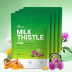 Milk Thistle Liver Detox Capsules, 3000mg Liver Cleanse Detox & Repair by SupplementsGummiesandTea