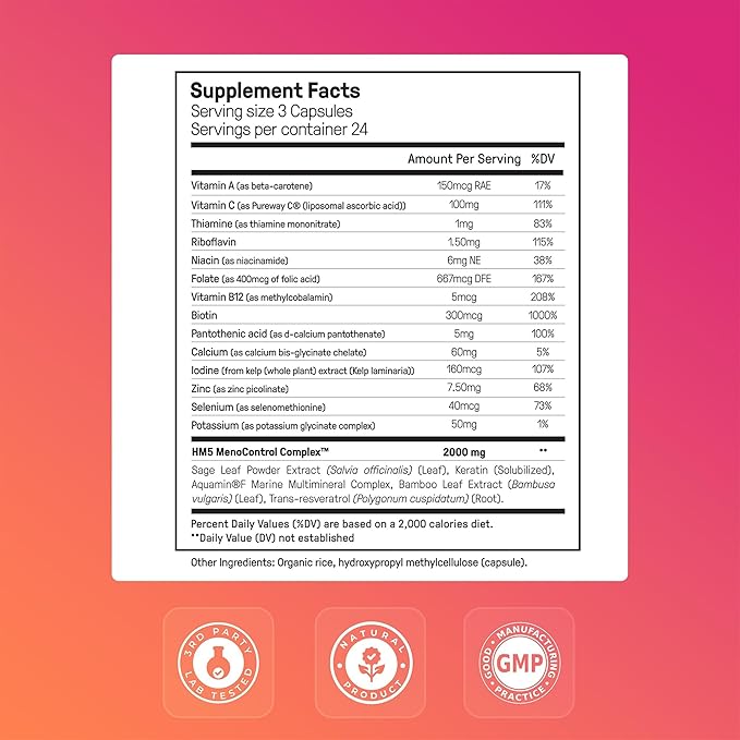 Happy Mammoth Meno Daily Menopause Vitamins & Supplements - Image 5