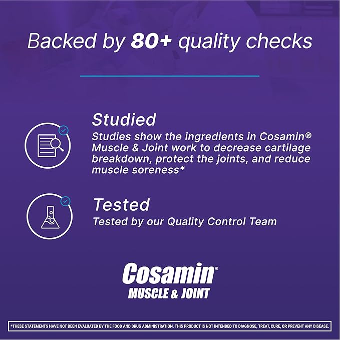 Cosamin Nutramax Muscle & Joint, Works to Decrease Cartilage Breakdown - Image 4