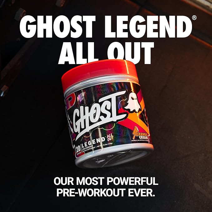 GHOST Legend All Out Pre-Workout Powder, Citrulline, Beta Alanine, NO3-T Sugar - Image 2