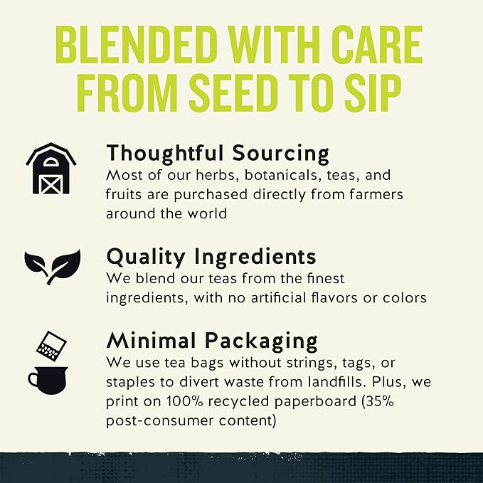 Celestial Seasonings Honey Lemon Ginseng Green Tea, Caffeinated, 20 Tea Bags Box - Image 5