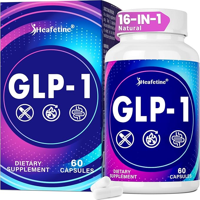 GLP-1 Supplement for Women & Men, GLP 1 Naturally 16X Scientific Formula by Heafetine