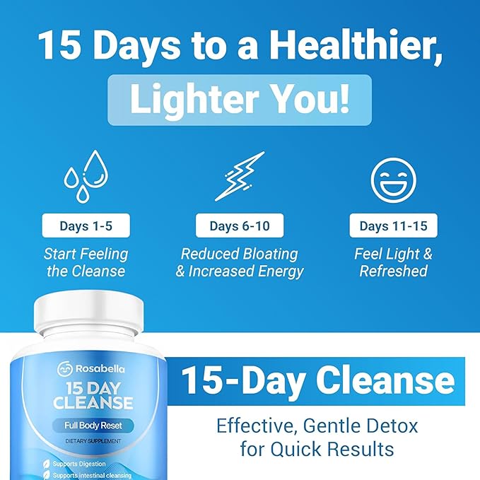 Rosabella 15 Day Cleanse – Full Body Detox & Colon Cleanse - Image 4