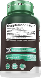 Herbtonics Raw Apple Cider Vinegar Capsules 1500mg - Image 10