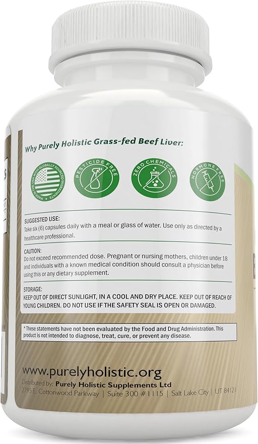 Grass Fed Beef Liver Capsules 4500mg - Image 8