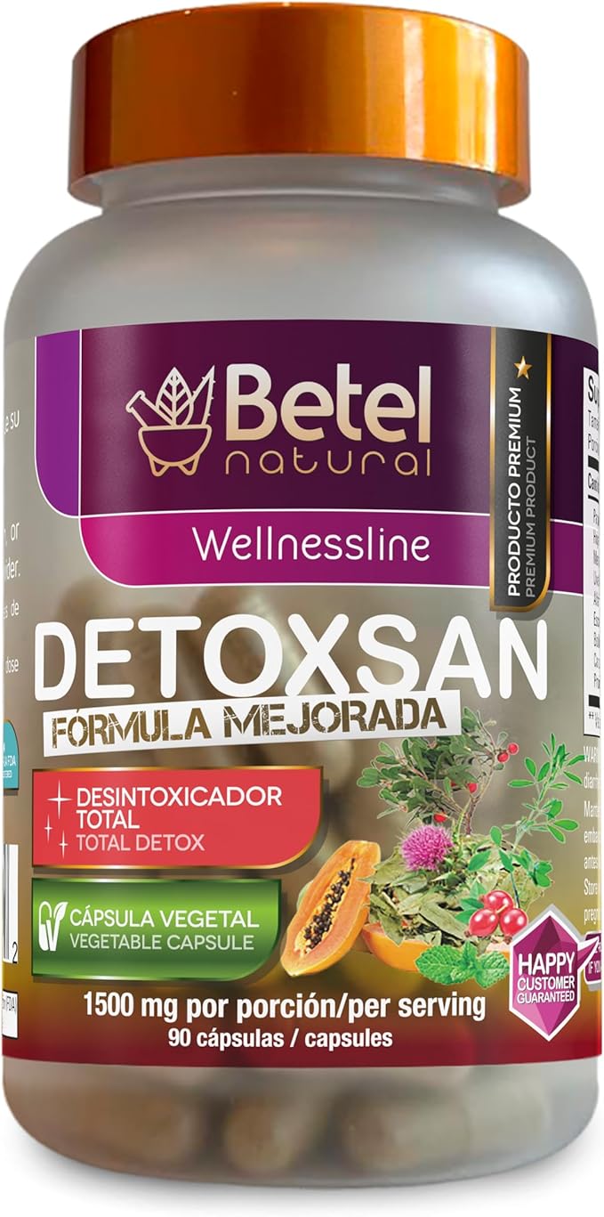 Betel Natural Detoxsan Capsules Total Detox Cleanse Healthy Liver and Colon by BetelNatural