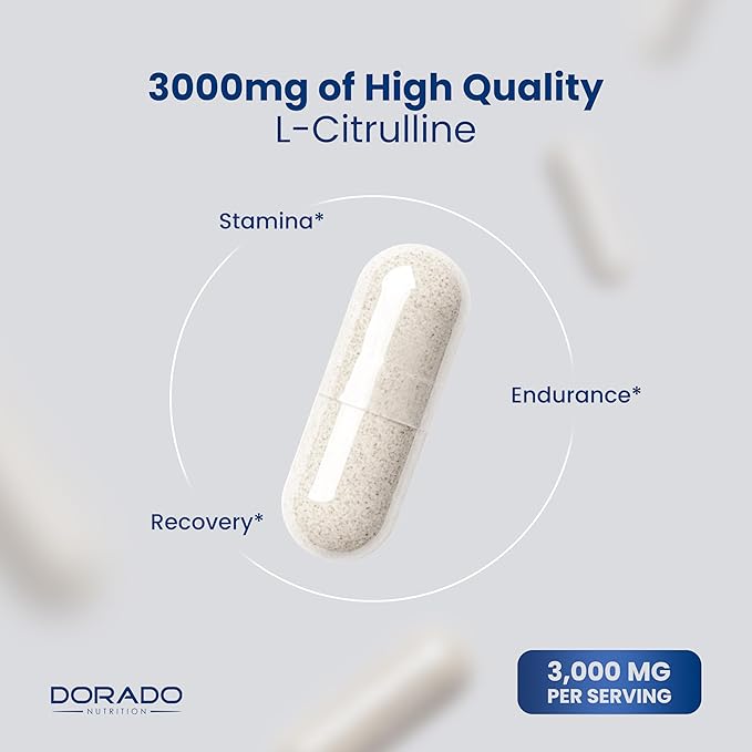 L Citrulline 3000mg Supplement Support L Arginine & Nitric Oxide Pills - Image 4