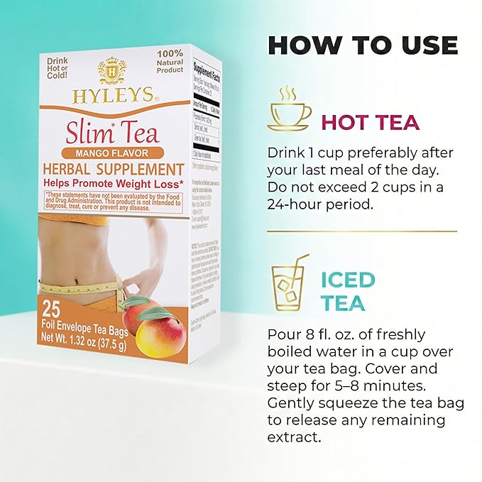 Hyleys Slim Tea Mango Flavor - Image 5