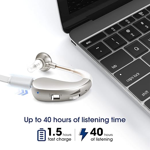 Britzgo Hearing Aids, Noise Cancelling by Digital Chip, Rechargeable Sound - Image 2