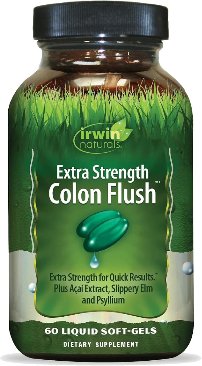 Irwin Naturals Extra Strength Colon Flush – 60 Liquid Soft-Gels – Gentle by IRWINNATURALS